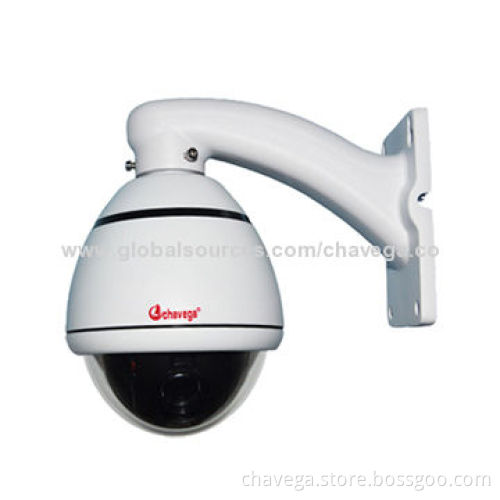 10x 4-inch Wireless Outdoor Dome PTZ IP Camera with 480TVL Resolution